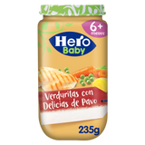 Hero Baby pote de legumes com iguarias de peru