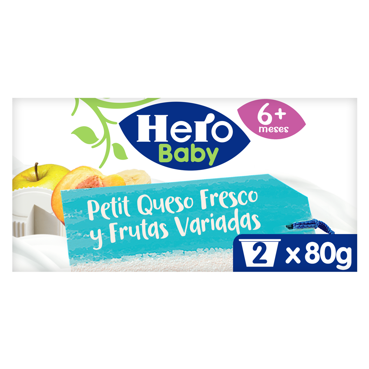 Tarrito Hero Baby petit queso fresco y frutas variadas