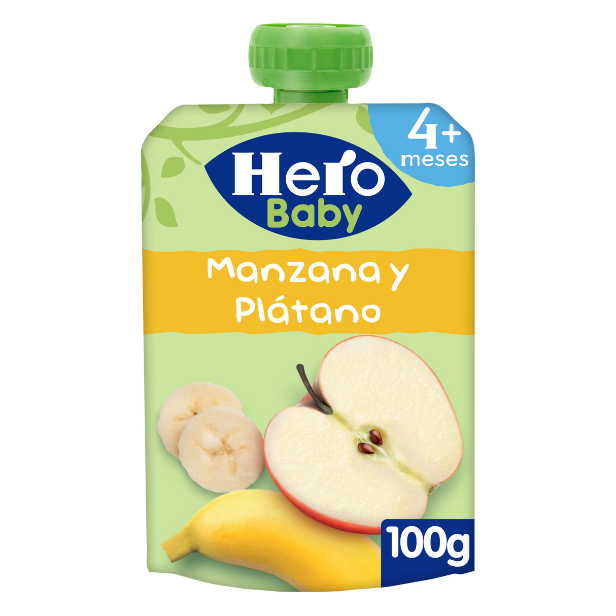 Saqueta de fruta Hero Baby maçã e banana