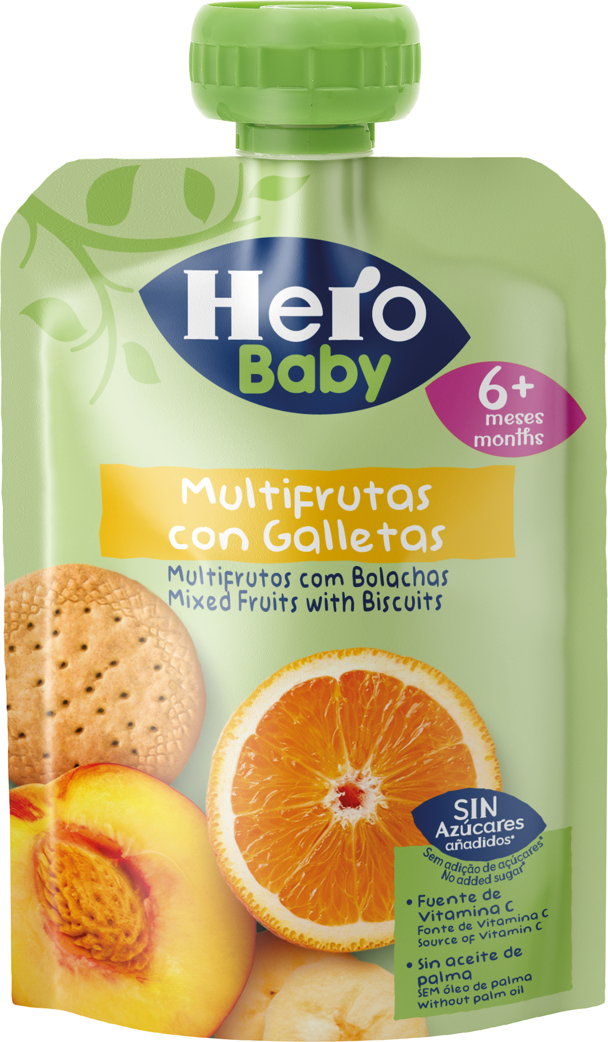 Bolsita Hero Baby multifrutas con galleta