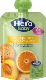 Bolsita Hero Baby multifrutas con galleta