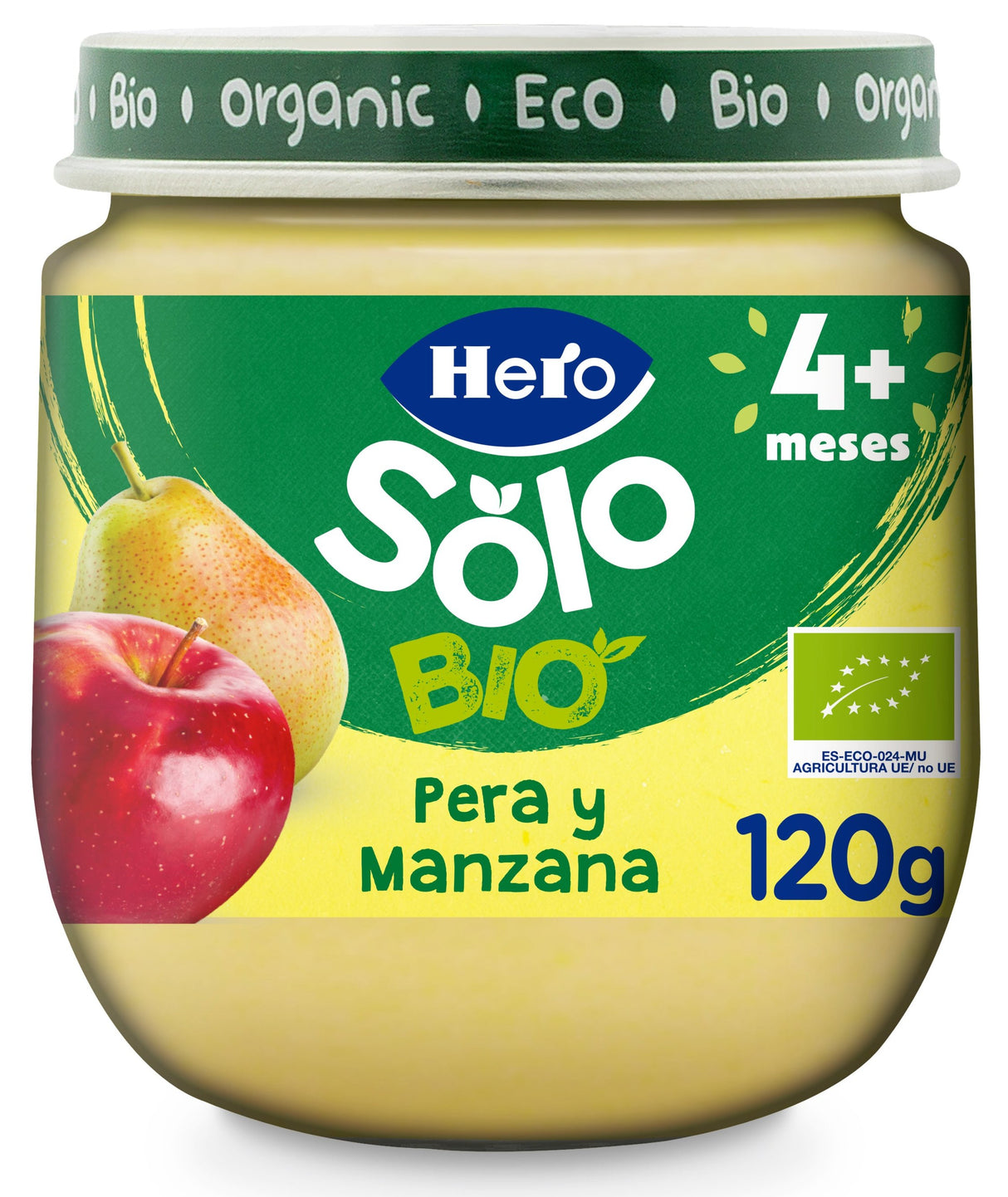 Tarrito Hero Solo Bio pera y manzana