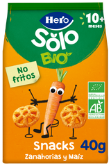 Snacks Hero Solo Bio zanahoria y maíz