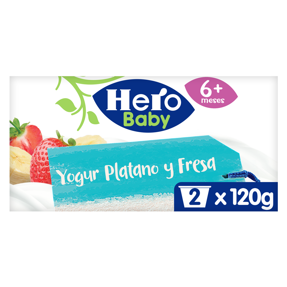 Yogur Hero Baby plátano y fresa