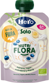 Bolsita Eco Hero Solo Nutriflora plátano yogur arándanos y avena