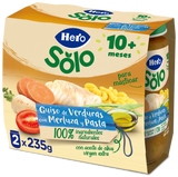 Tarrito Hero Solo guiso de verduras con merluza y pasta