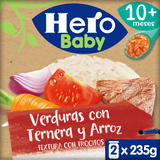 Tarrito Hero Baby verdura con ternera y arroz