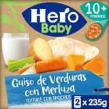 Tarrito Hero Baby guiso de verduras con merluza