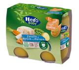 Pote Hero Baby de caçarola de pescada com frutos do mar