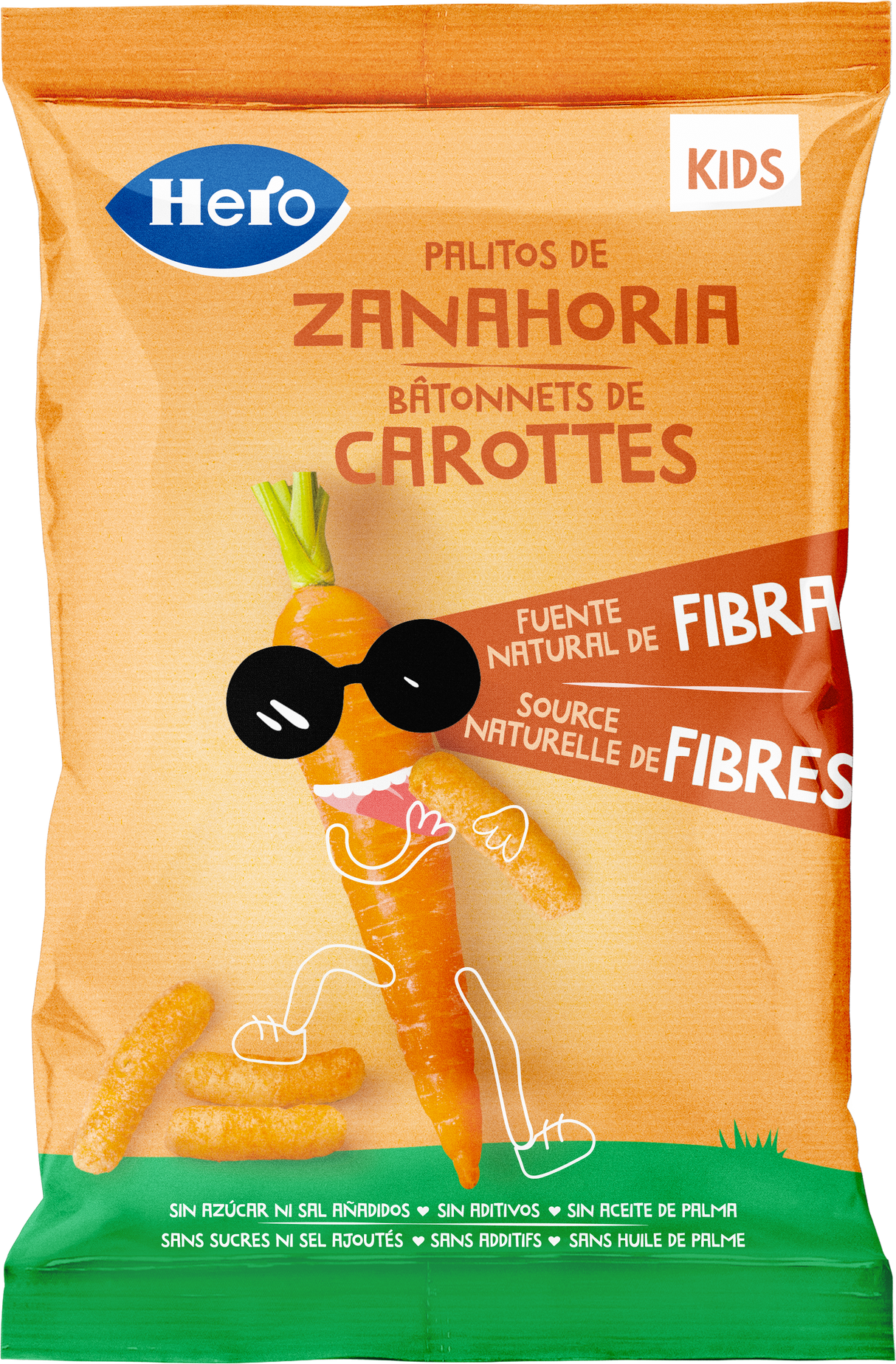 Snacks Hero Kids palitos zanahoria