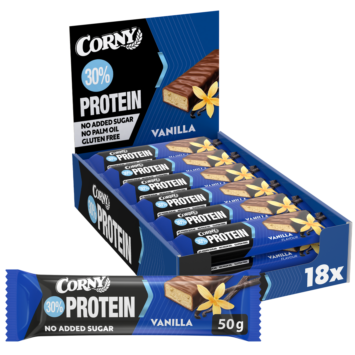 Barra de baunilha Corny Protein