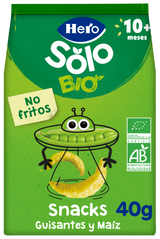 Snacks Hero Solo Bio guisantes y maíz