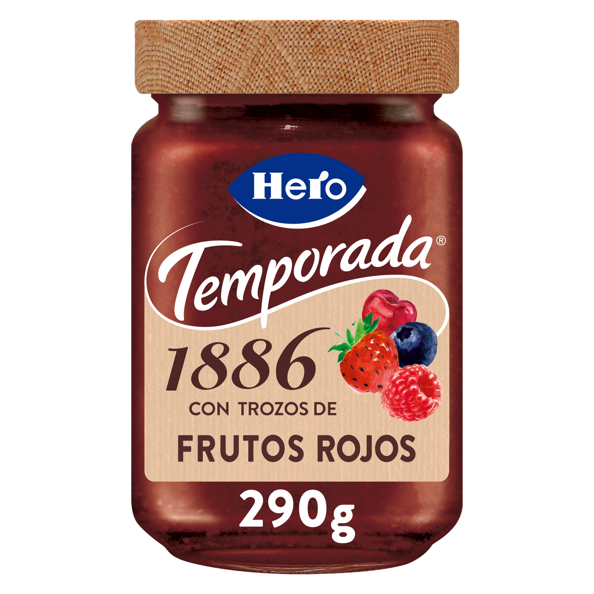 Hero Jam Temporada 1886 frutas vermelhas