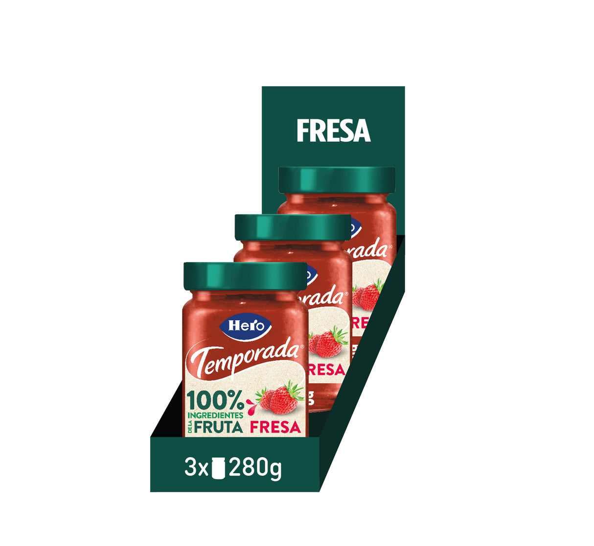 Hero Season Jam 100% Ingredientes de Fruta Morango