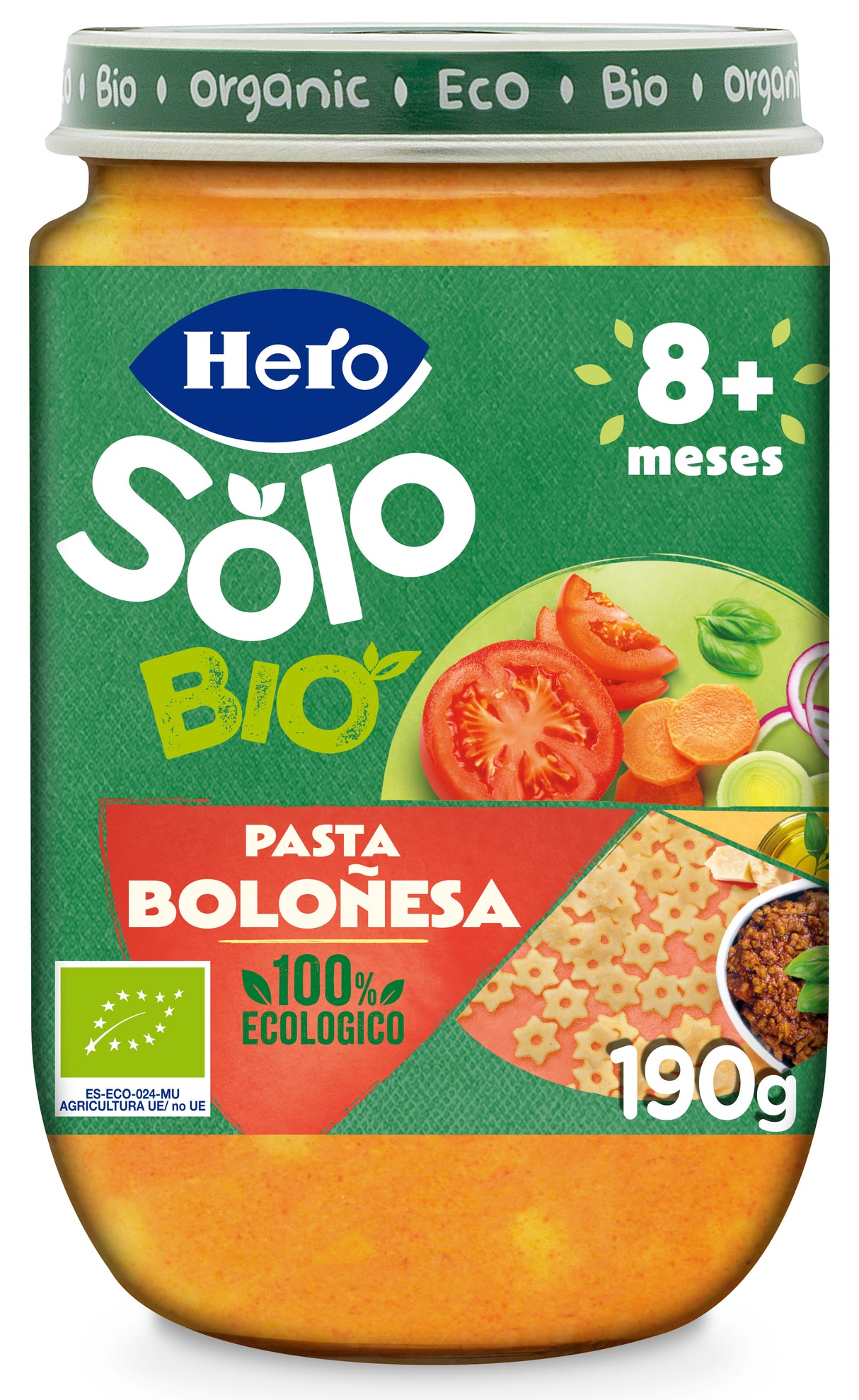 Tarrito Hero Solo Bio pasta boloñesa