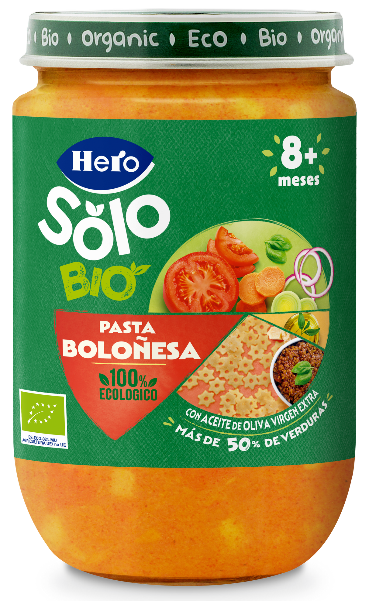 Tarrito Hero Solo Bio pasta boloñesa