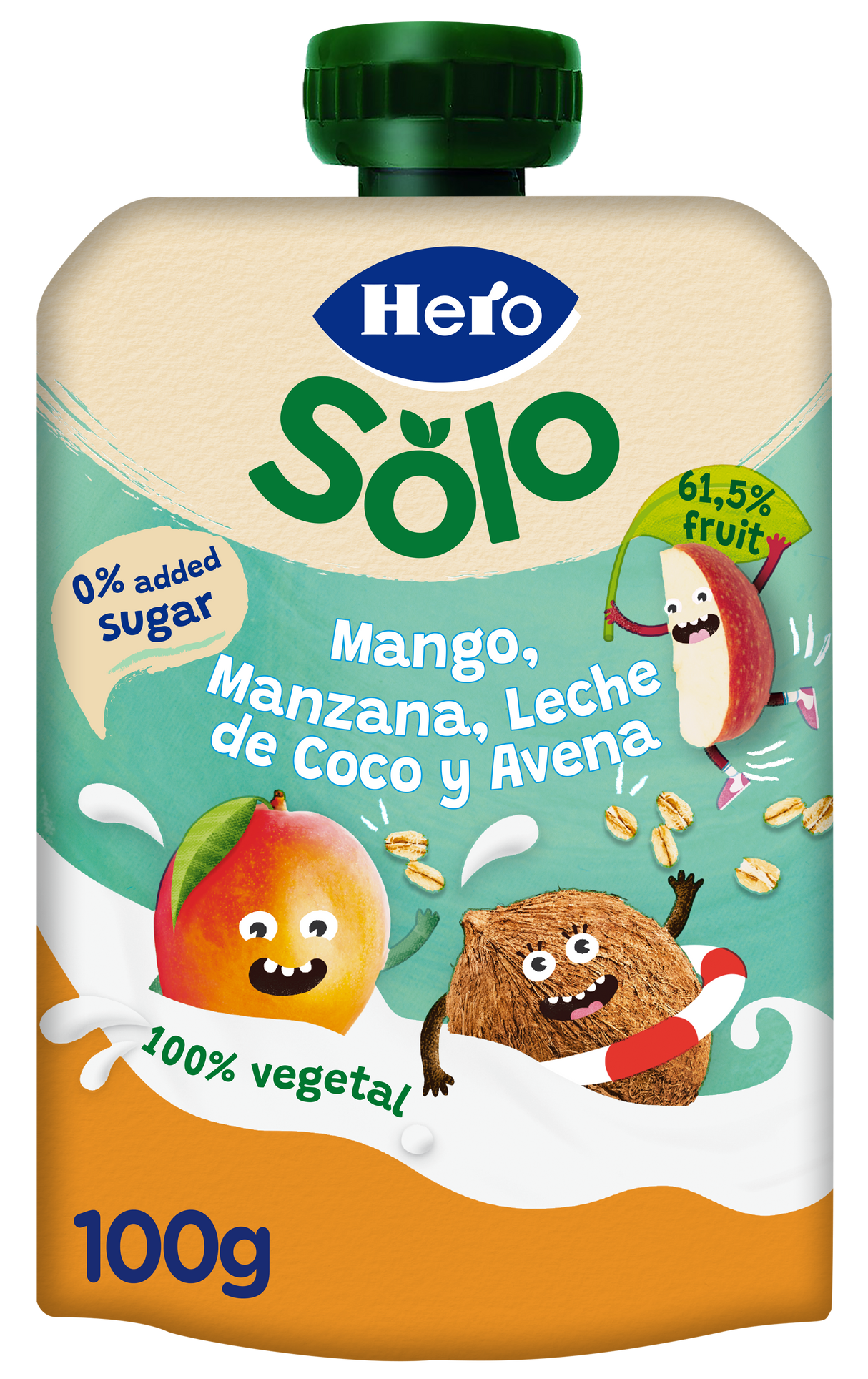 Saqueta de fruta Eco Hero Solo pera e framboesa