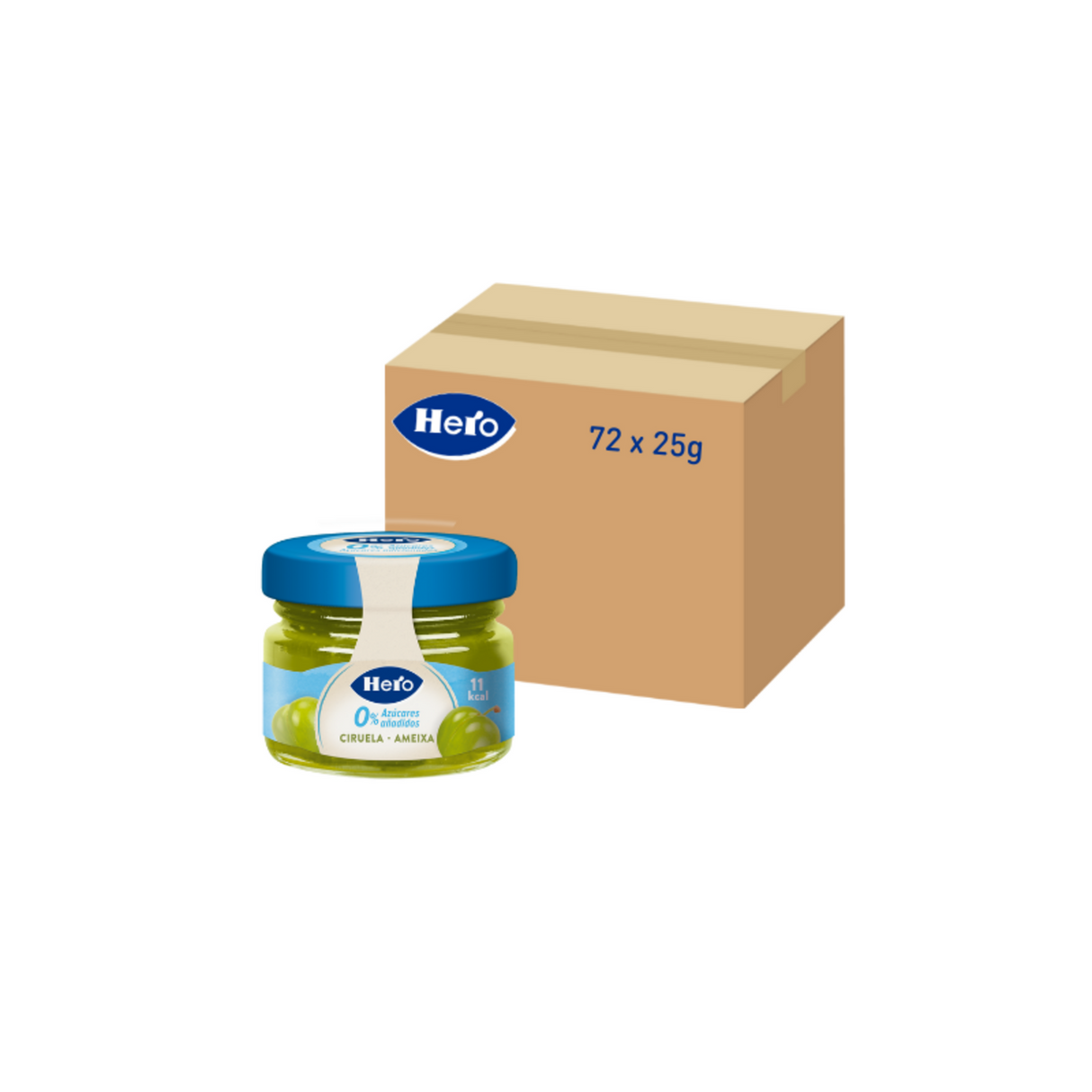Pote de geléia de morango herói