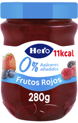 Mermelada Hero sin azúcar añadido frutos rojos