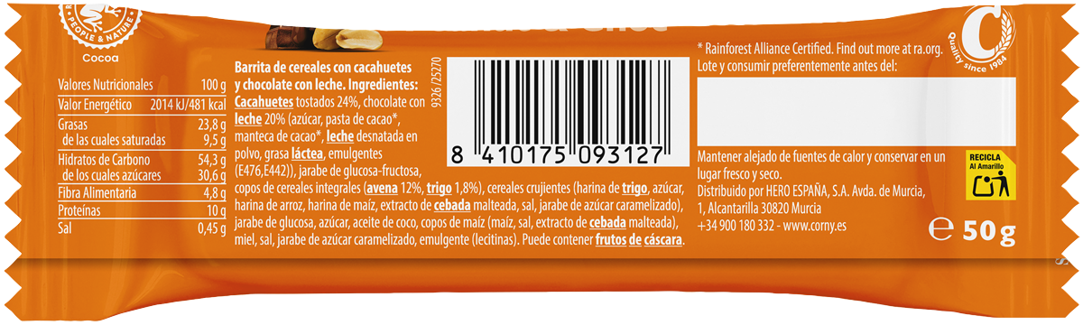 Barrita Corny Big Cacahuete