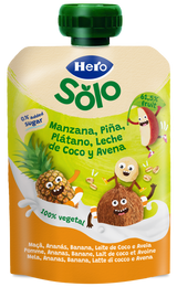 Bolsita Hero Solo Manzana, Piña, Plátano, Leche de coco y Avena