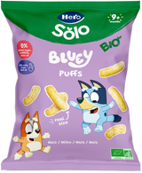 Snacks Hero Solo Bio Puffs Bluey maíz y aceite de oliva