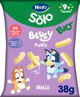 Snacks Hero Solo Bio Puffs Bluey maíz y aceite de oliva Pack 7 unidades