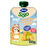 Bolsita Hero Solo Bluey naranja plátano pera y galleta