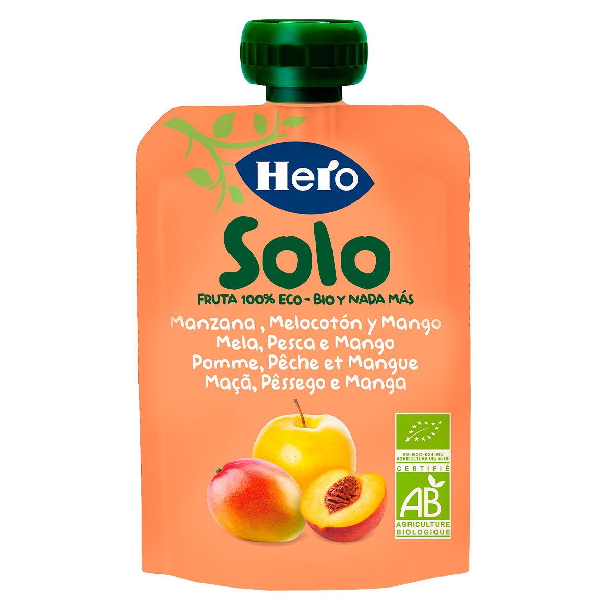 Saqueta Eco Hero Solo de Maçã, Pêssego e Manga