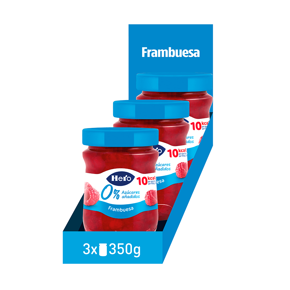 Mermelada Hero sin azúcar añadido frambuesa