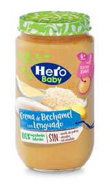 Tarrito Hero Baby crema de bechamel con lenguado