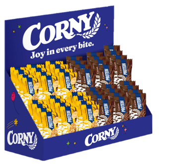 Expositor Barritas Corny BIG Protein 48 unidades