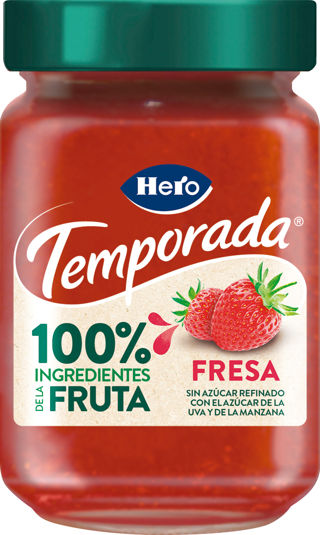 Hero Season Jam 100% Ingredientes de Fruta Morango