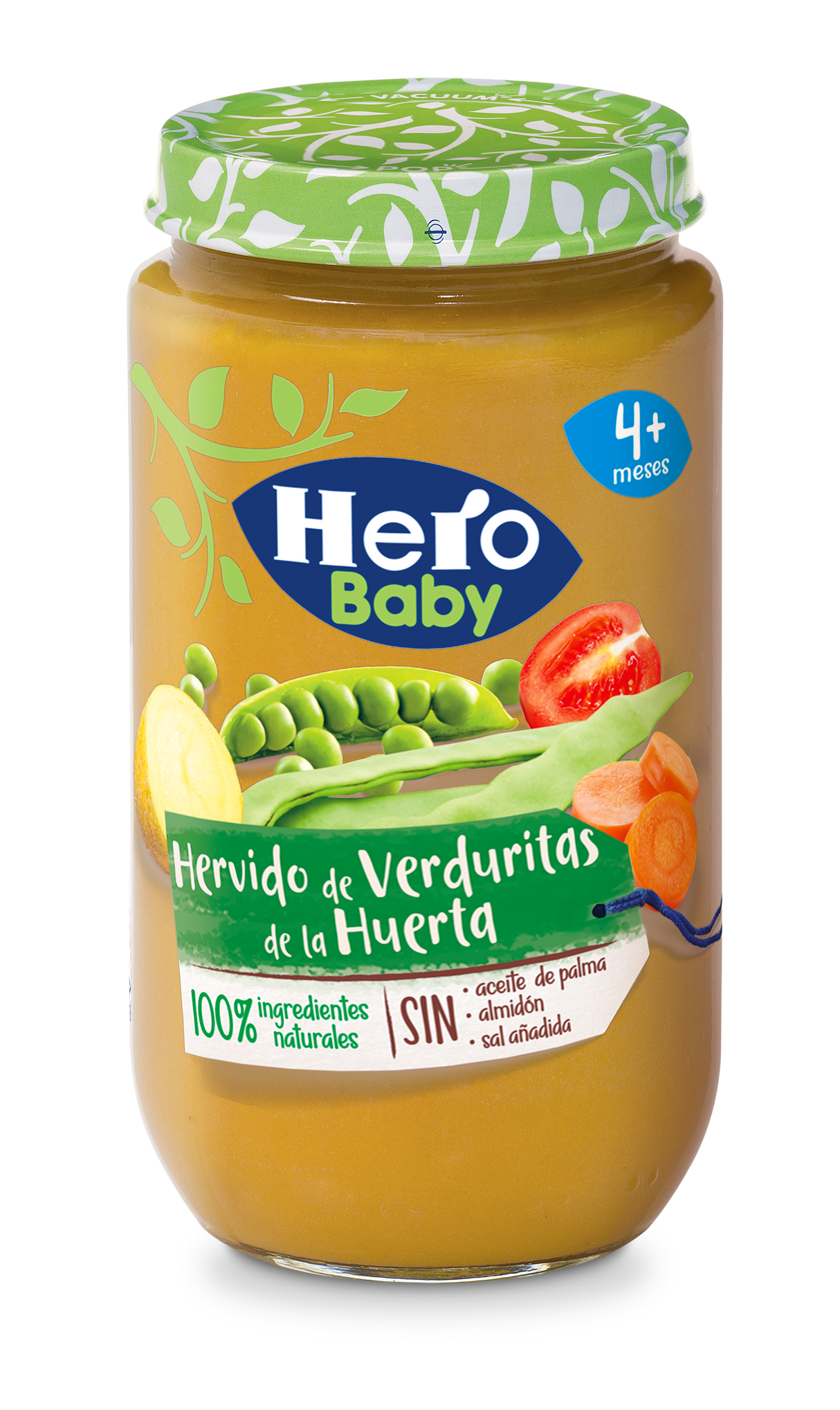 Hero Baby pote de legumes cozidos da horta