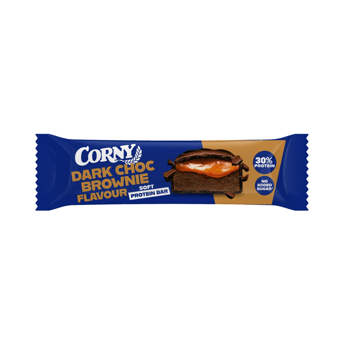 Barrita Corny Protein soft chocolate negro con brownie