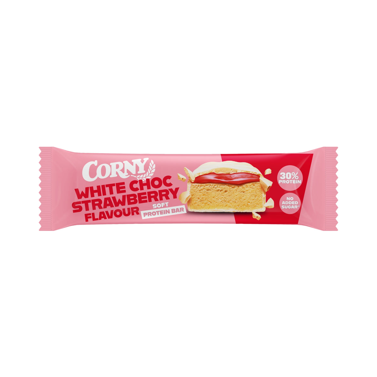 Barrita Corny Protein soft chocolate blanco y fresa