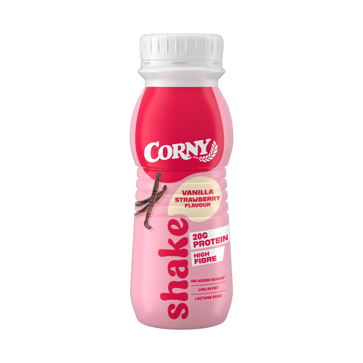 Batido de proteínas Corny fresa y vainilla