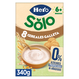 Papilla Hero Solo 8 cereales con galleta