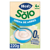 Papas de cereais Hero Solo creme de arroz