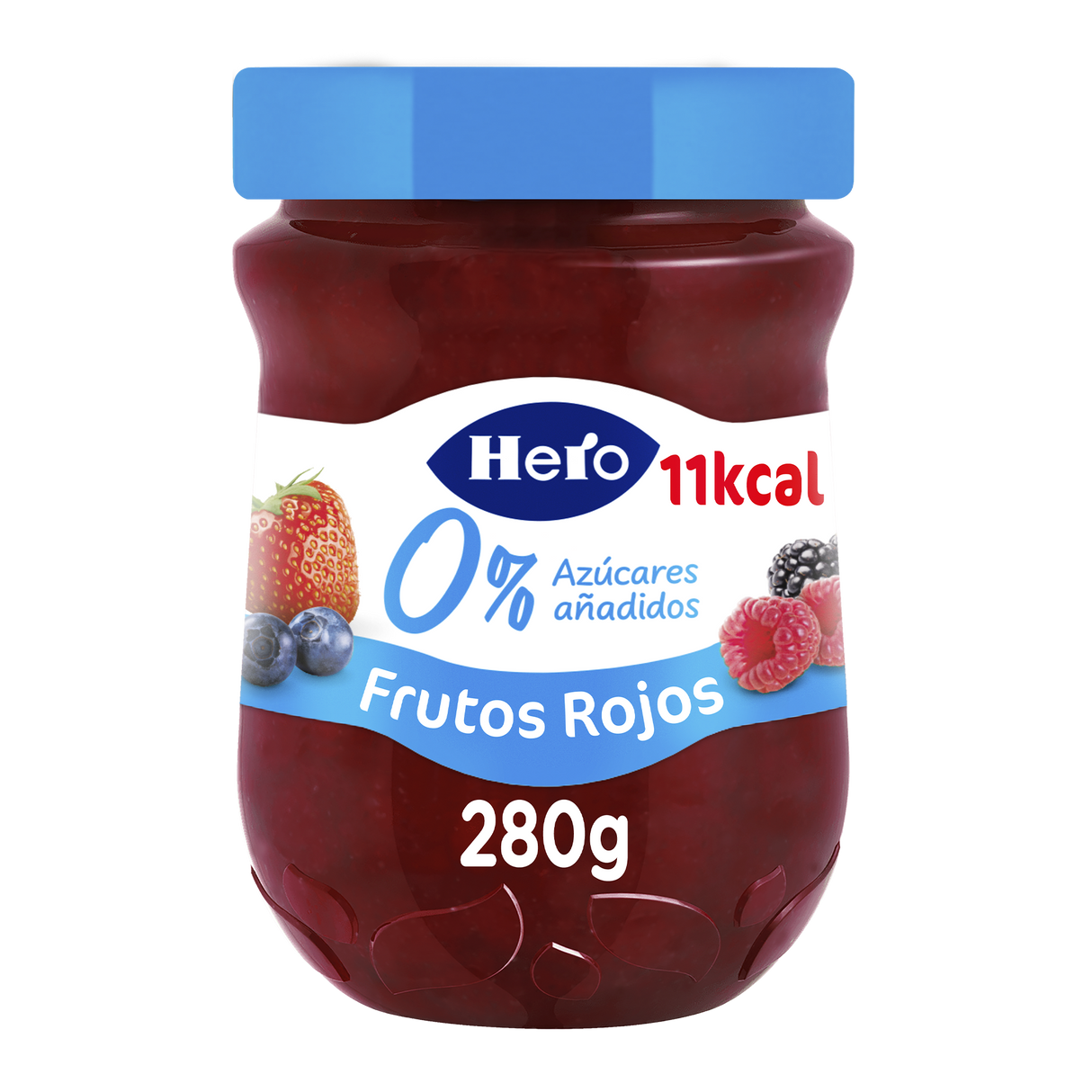 Mermelada Hero sin azúcar añadido frutos rojos