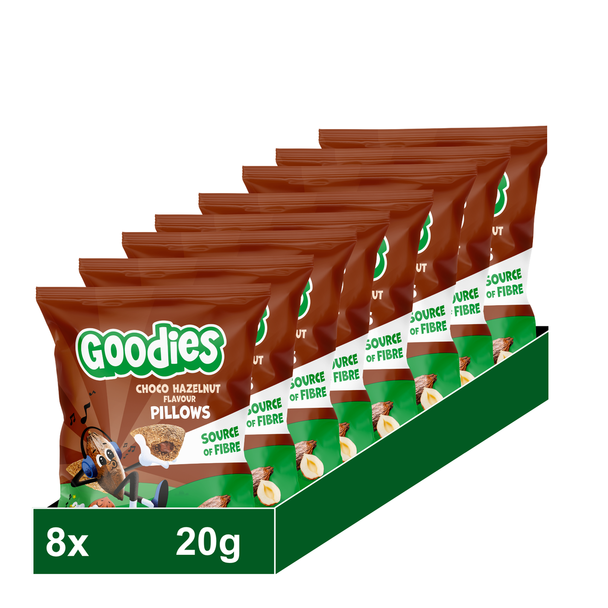 Snacks Goodies cereales de chocolate y avellana