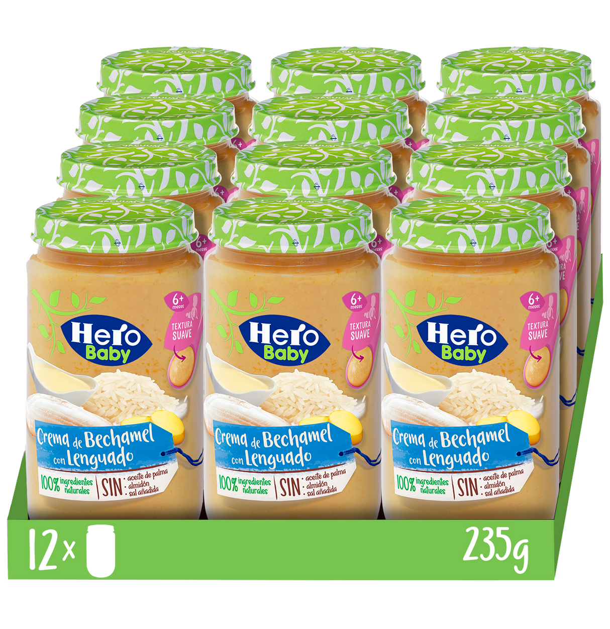 Tarrito Hero Baby crema de bechamel con lenguado