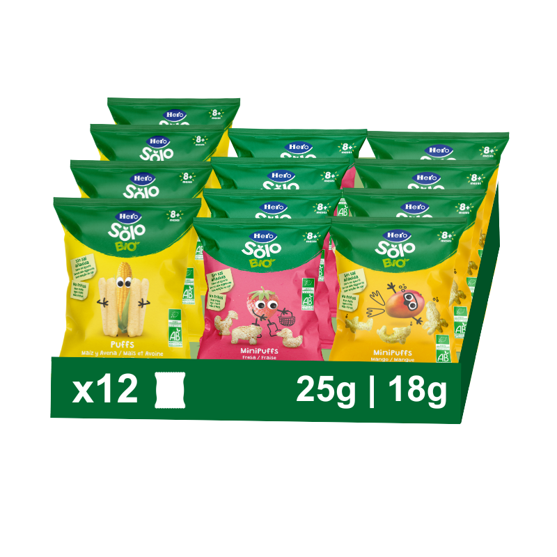 Pack ahorro mixto Hero Solo Bio 12 snacks