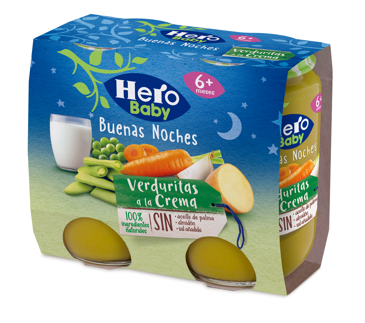 Pote Hero Baby com creme de vegetais