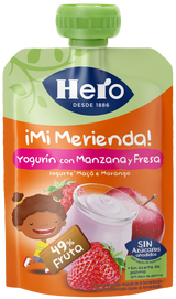 Bolsita Hero yogurín con manzana y fresa