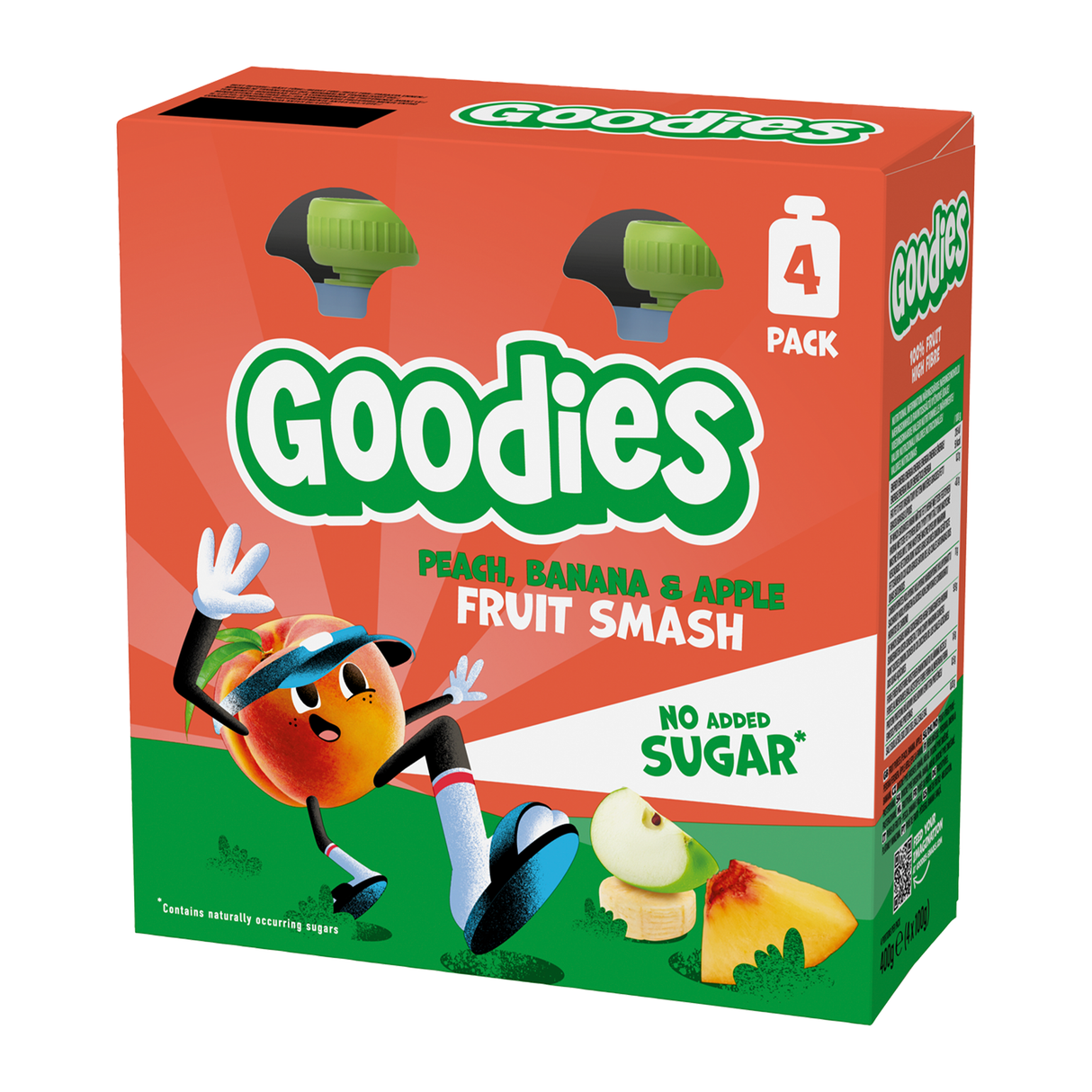 Bolsitas Goodies melocotón plátano y manzana