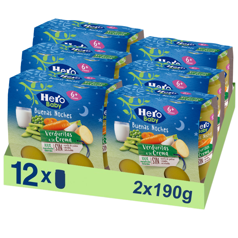 Pote Hero Baby com creme de vegetais