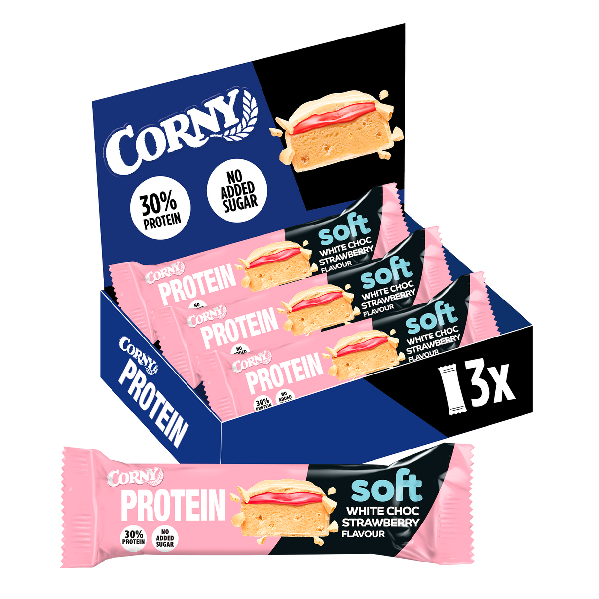 Corny Protein bar amendoim macio e caramelo