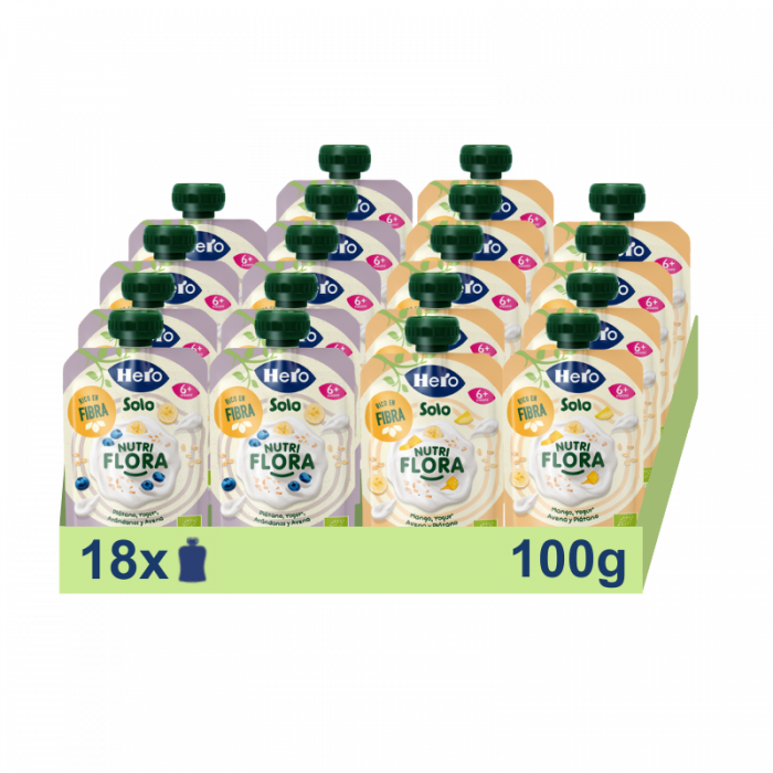 Pack ahorro mixto Hero Solo Nutriflora 18 bolsitas