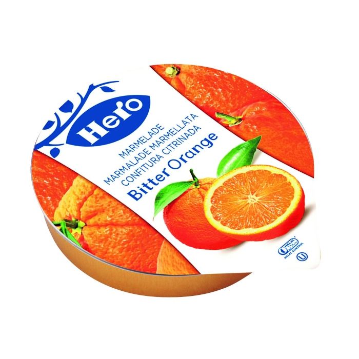 Porções de geléia de laranja amarga Hero